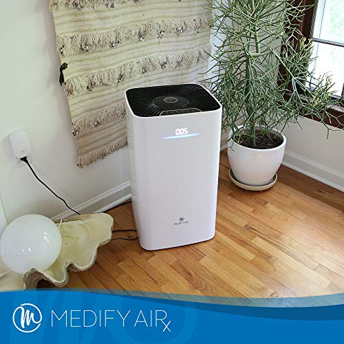 Medify Air MA-112 Super CADR 950 H13 True HEPA Air Purifier | Covers 2,400 sq ft - Allergies, Smog, Odors, Smoke, Pets Dander, Dust | Dual intake with 2 filters
